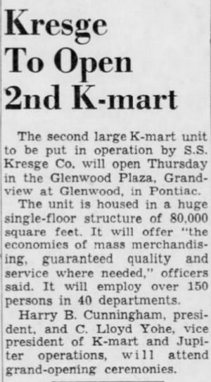 Glenwood Plaza - Mar 1962 Article On K-Mart (newer photo)